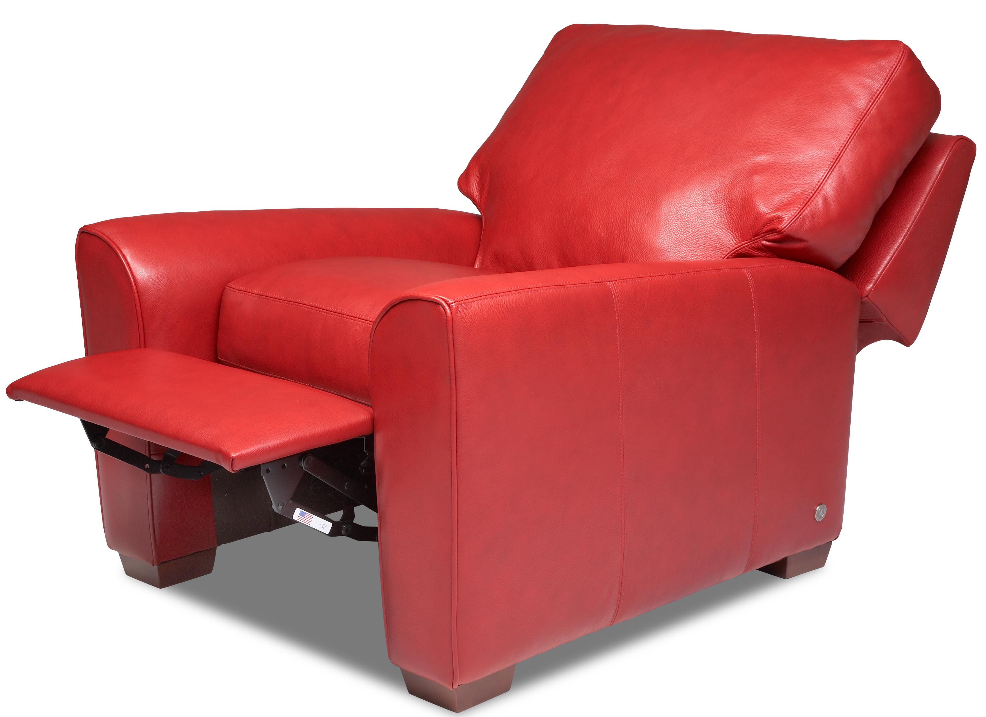 American Leather Kaden KAD REC ST Casual Recliner with Block Feet